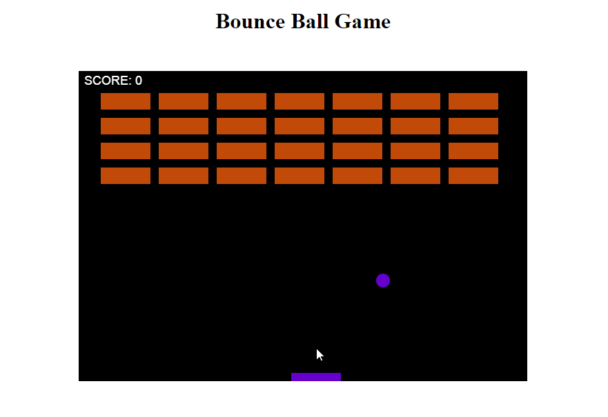 Bounce Ball Game In JavaScript With Source Code | SourceCodester